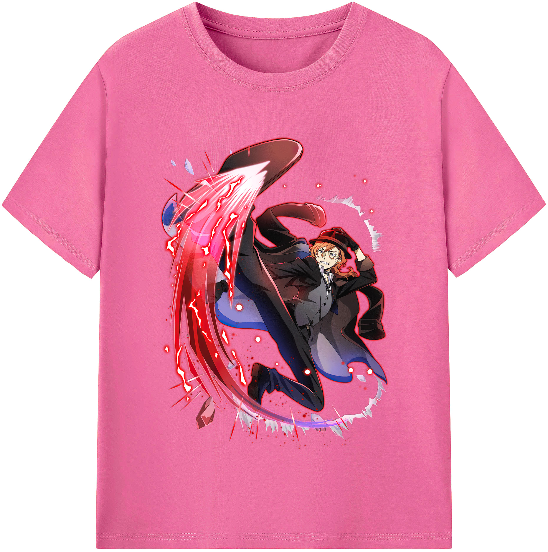 （画像用） 文豪ストレイドッグス Bungo Stray Dogs レディースカジュアルプリントTシャツ（綿100％）